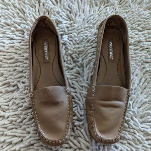 Westies camel brown leather loafer shoe  Sz 6